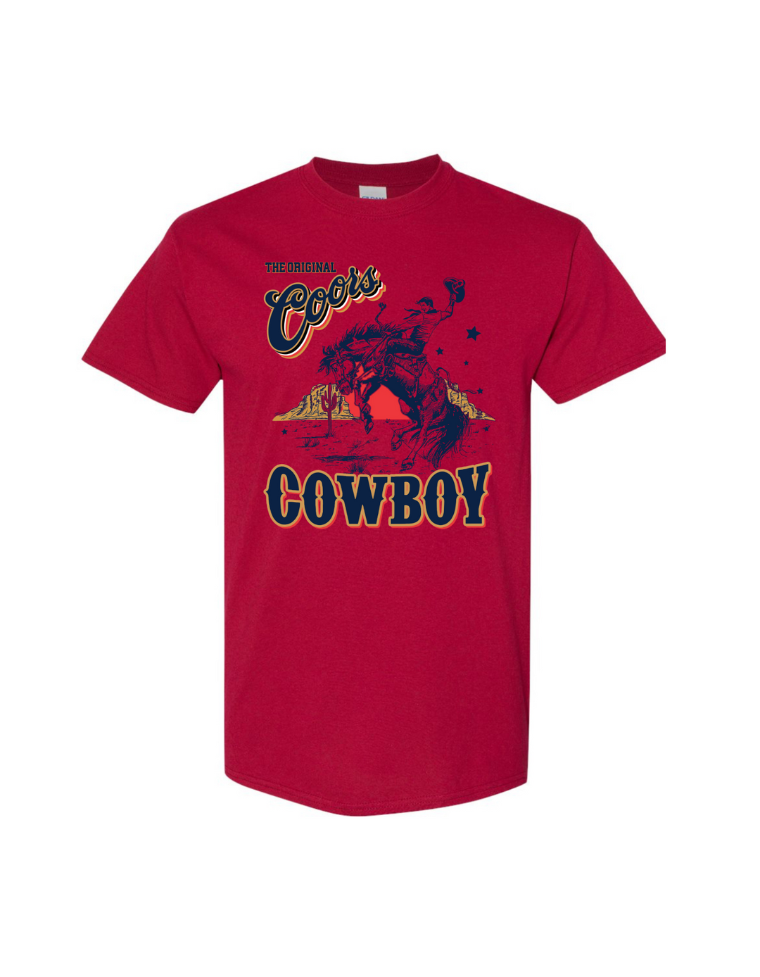 Bucking Coors Cowboy T Shirt