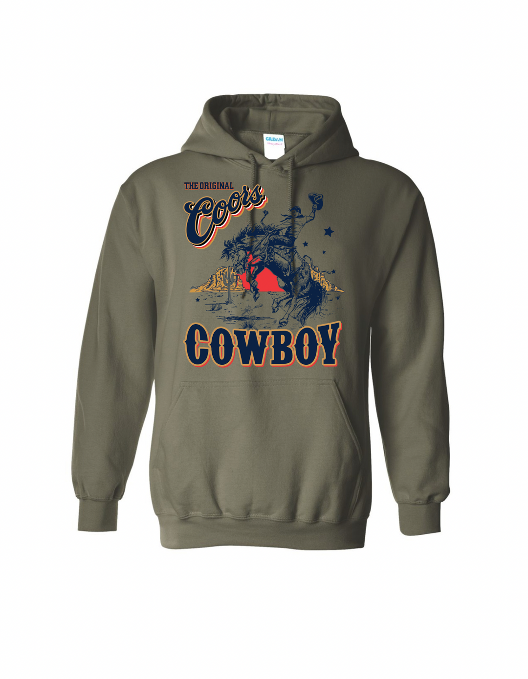 Bucking Coors Cowboy Hoodie