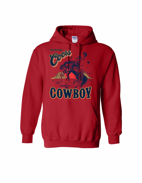 Bucking Coors Cowboy Hoodie