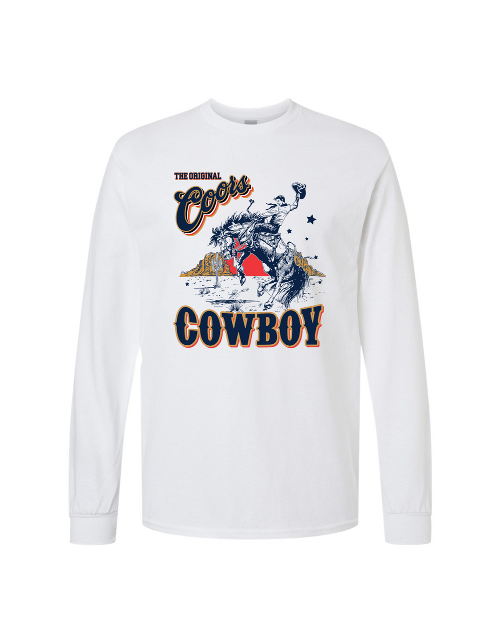 Bucking Coors Cowboy Long Sleeve Shirt