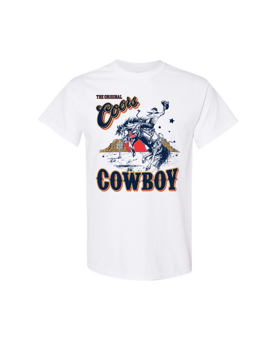 Bucking Coors Cowboy T Shirt